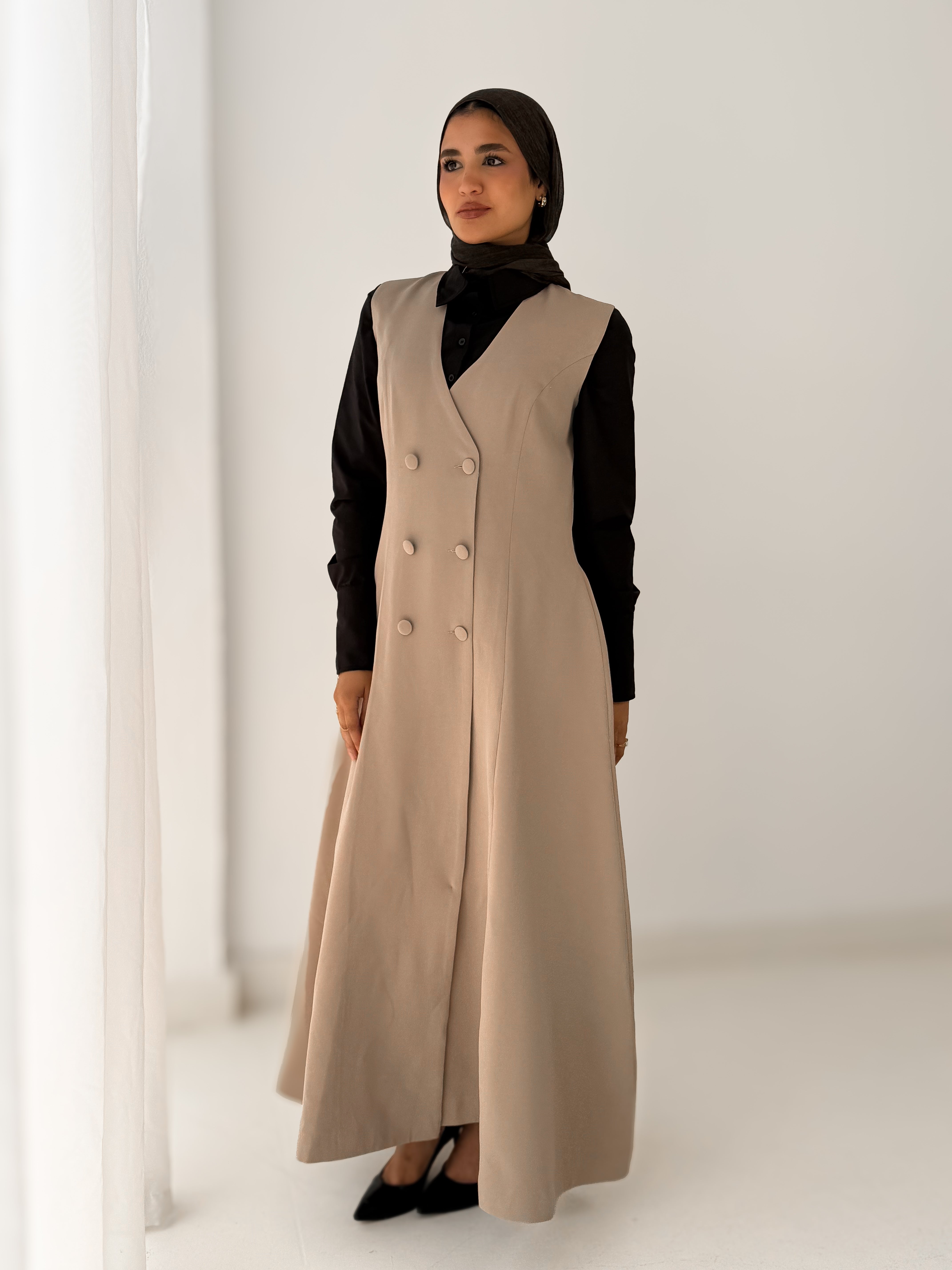 Vest tailored dress