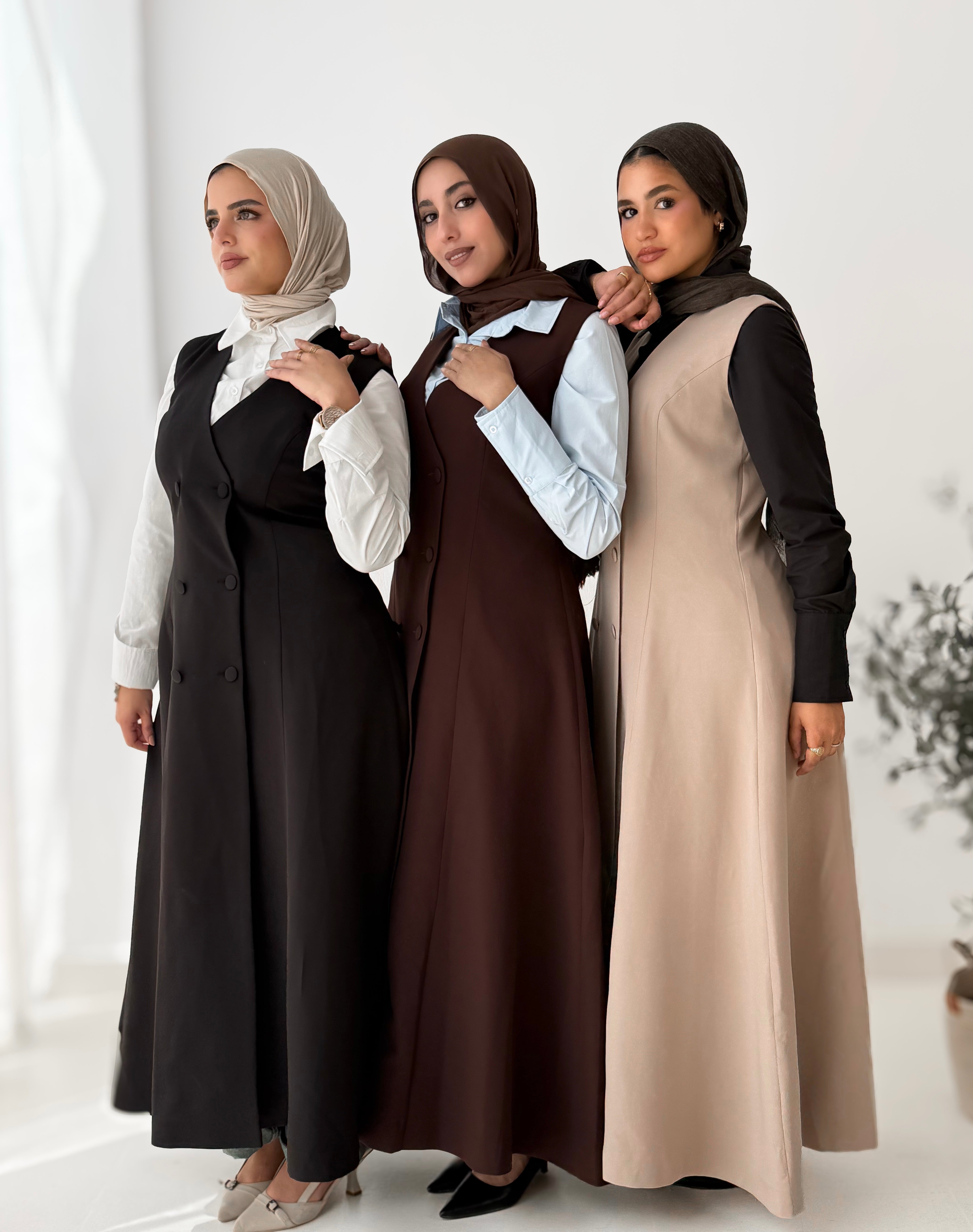 Vest tailored dress
